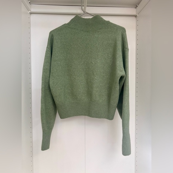 & Other Stories Mock Neck Sweater - XS GREEN - Picture 4 of 5